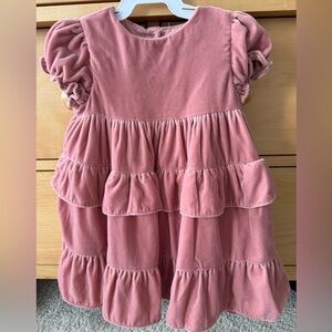 Janie and Jack Dusty Pink Tiered Dress